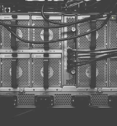 photo of computer cables