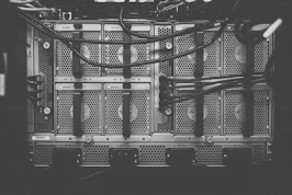 photo of computer cables