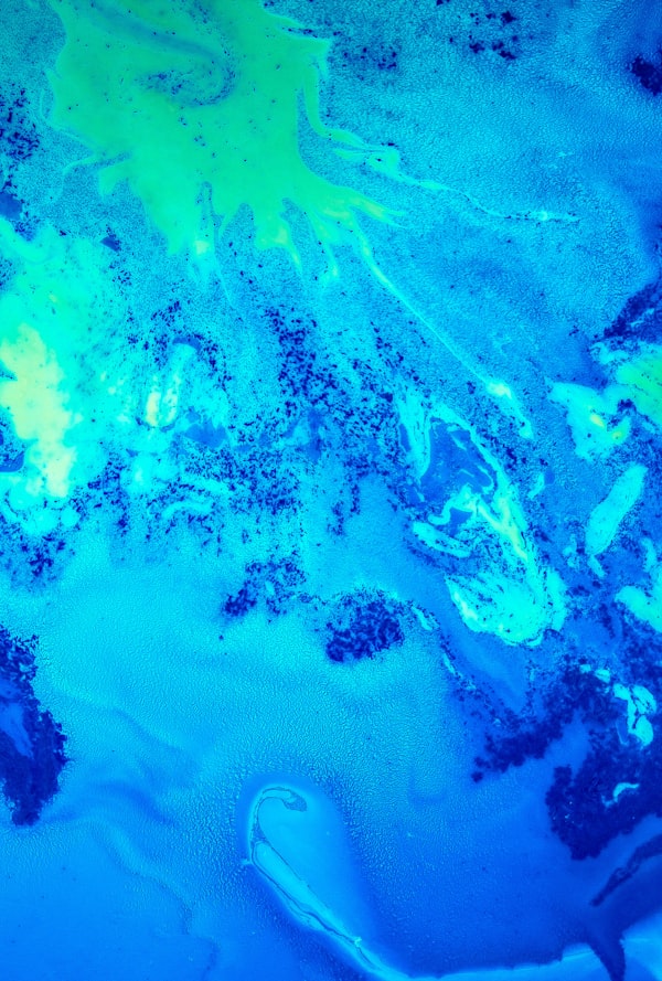 Blue Fluid Swirls