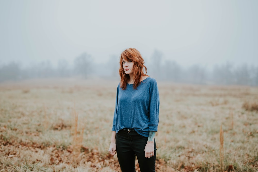 woman standing during daytime photo