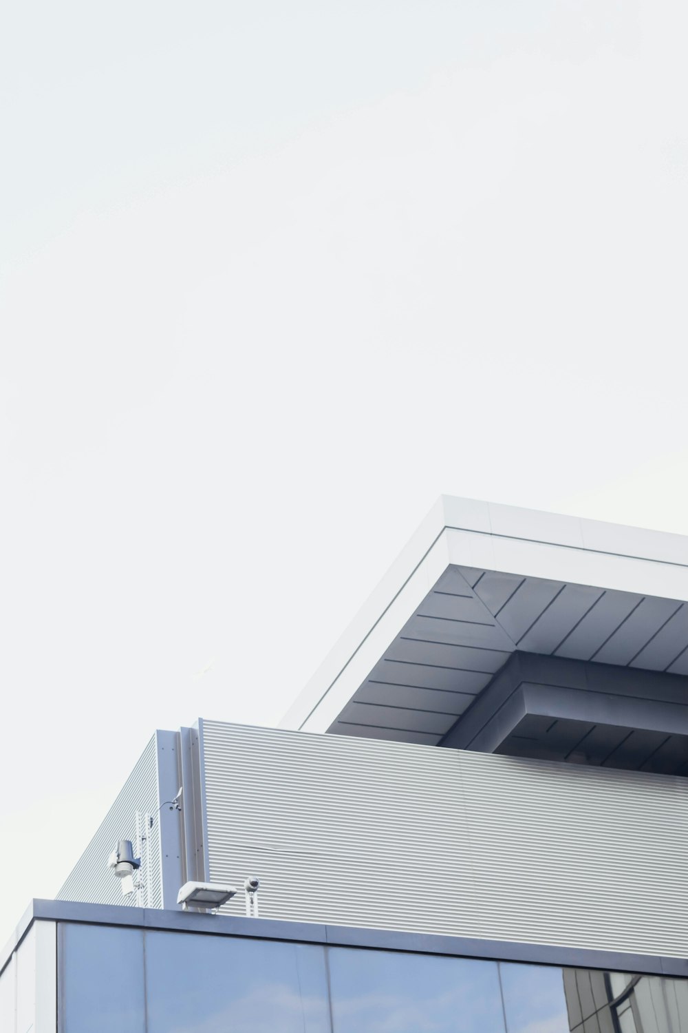 white and gray concrete house