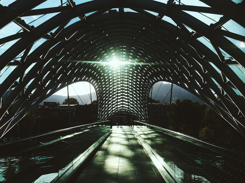 gray metal bridge during daytime