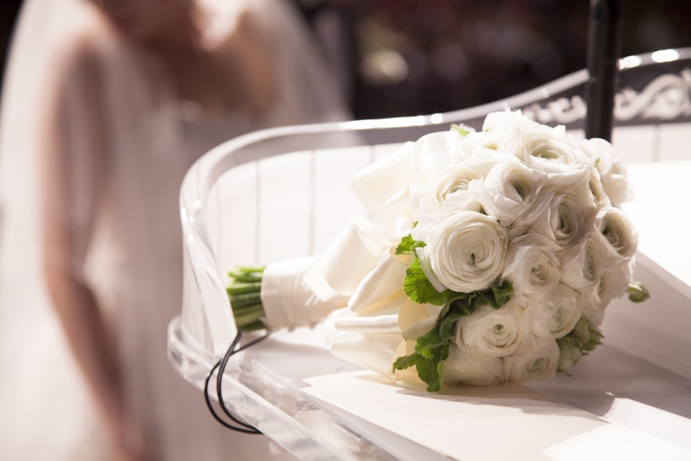 bouquet de fleurs blanches