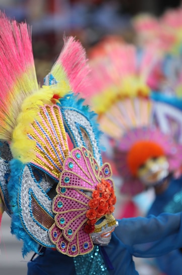 A vibrant display of colorful fabrics and intricate costume designs crafted by hi style.