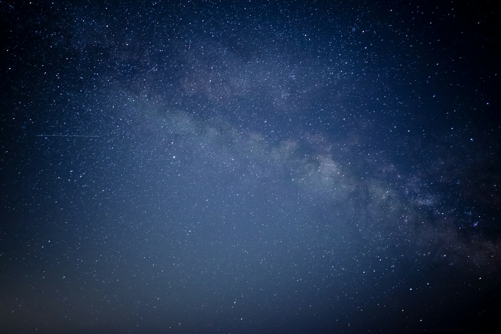 Blue sky with stars