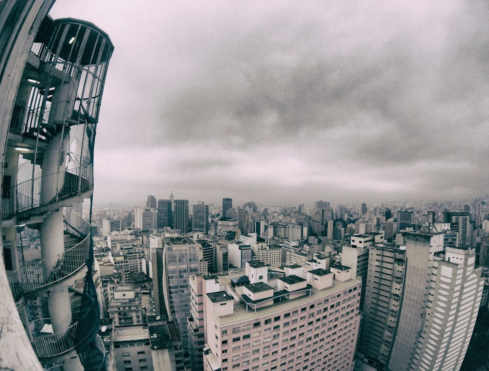 birds eye view of skyscraper