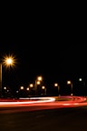 long exposure photography of road during nighttime
