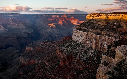 brown grand canyon under cloudy sky in Grand Canyon National Park United States