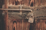 brown padlock