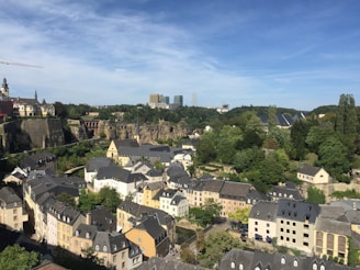 A picturesque European city with charming architecture.