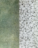 white pebble lot collage