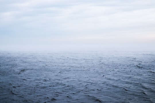 crystal blue sea in Mangaļsala Latvia