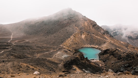 brown mountain landscape photography in Tongariro National Park New Zealand