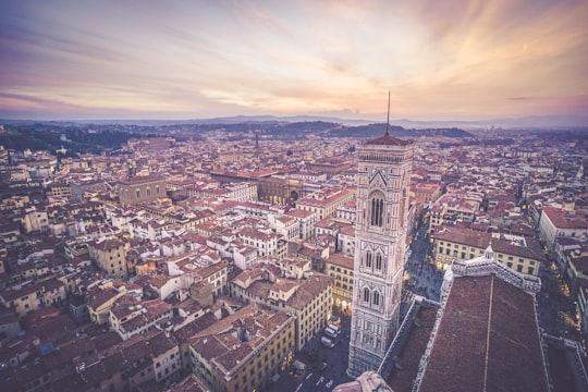 aerial photography of city in Cathedral of Santa Maria del Fiore Italy