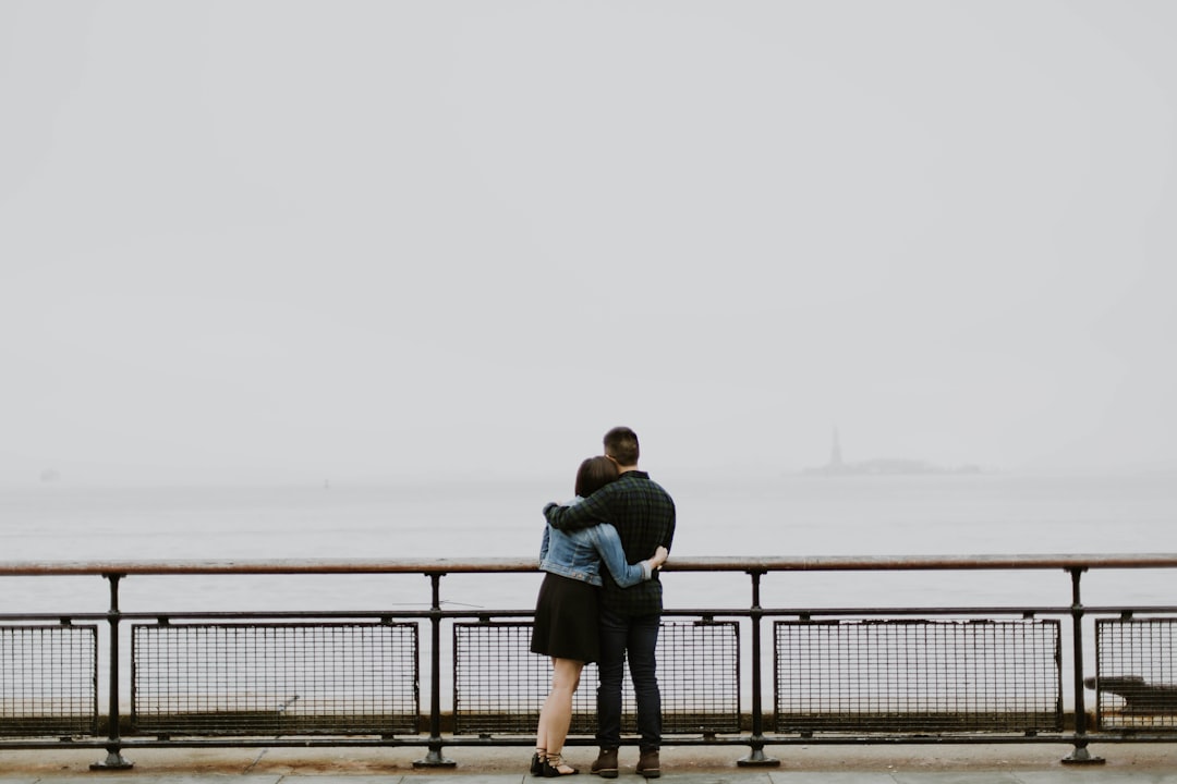 Couple lying