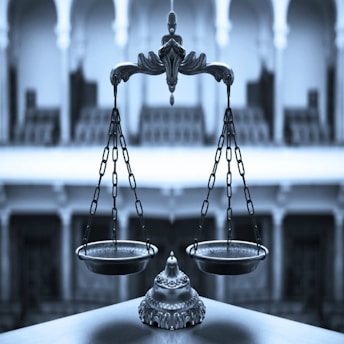 An image depicting balanced scales representing hormone balance.