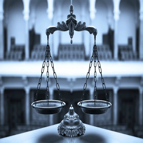 An old-fashioned balance scale symbolizing harmony and equilibrium.