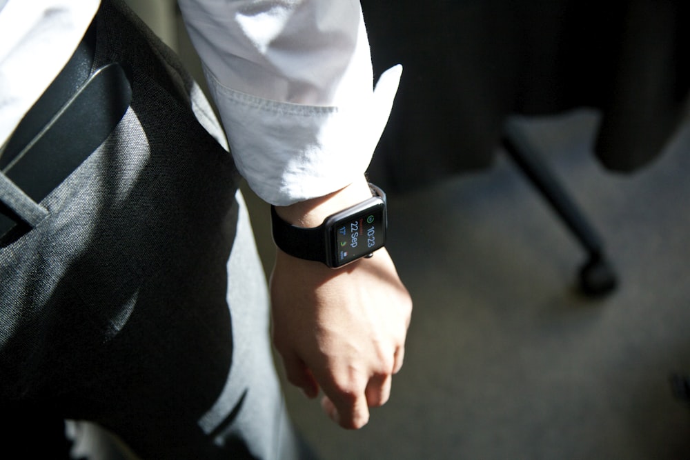 Apple Watch on person's wrist