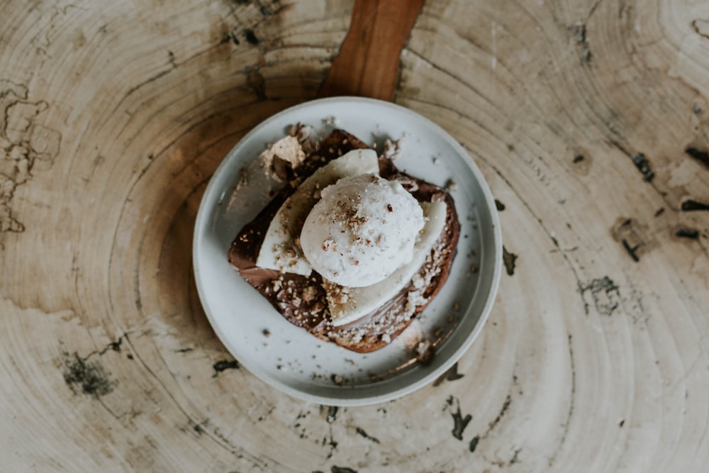 chocolate cupcake on plate