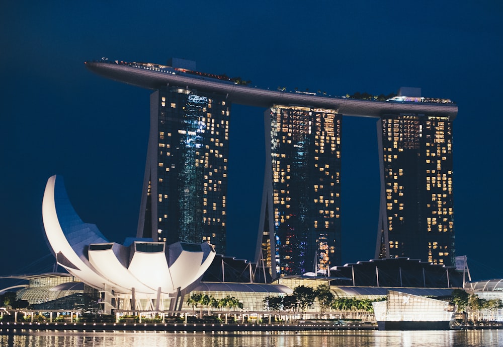 Marina Bay Sands, Singapore during night