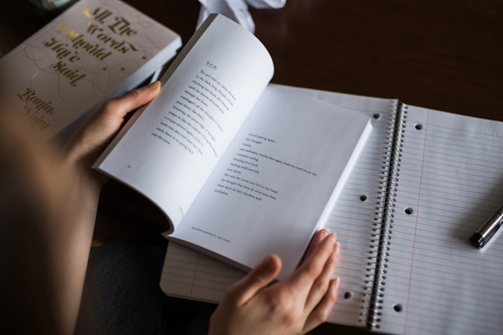 person flipping book