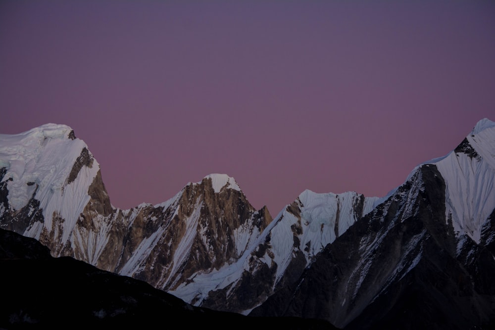 landscape photo of snow-capped mountain