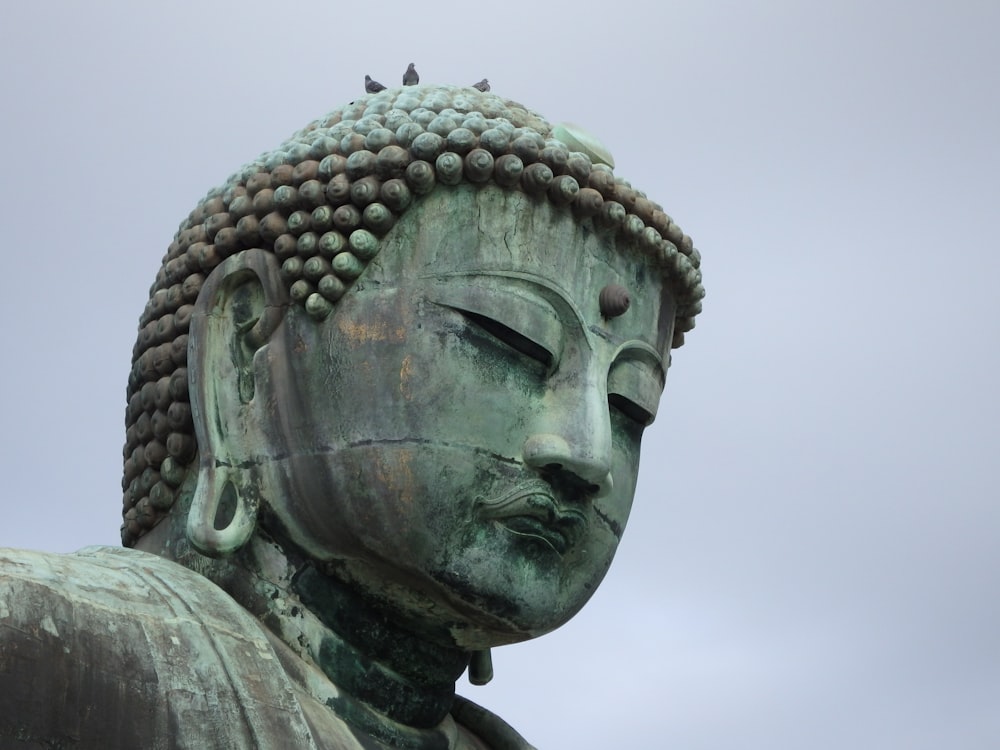 A large statue at a Buddhist temple.