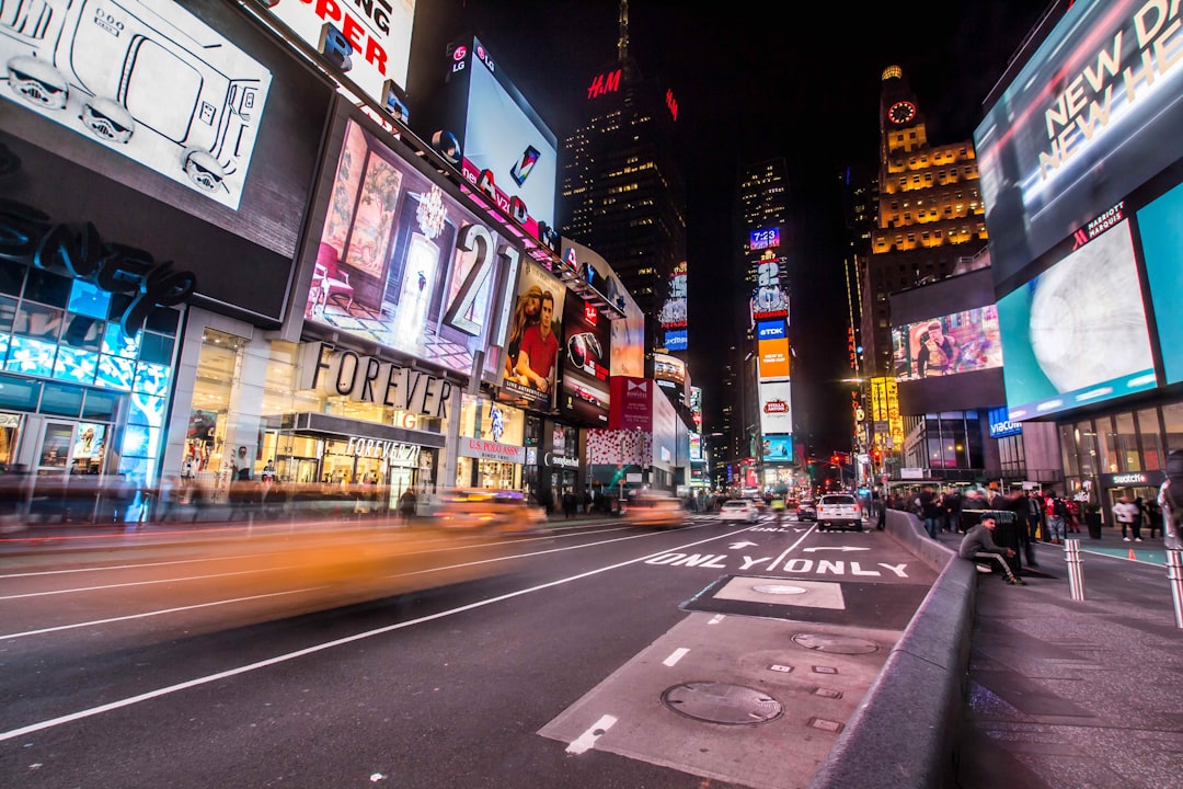 timelapse photography of New York Times Square