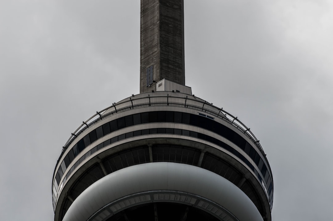 Space Needle Tower in close up photo