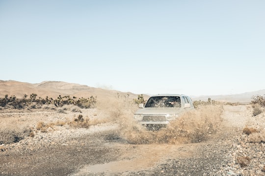 grey SUV on mud road in Mount Charleston United States