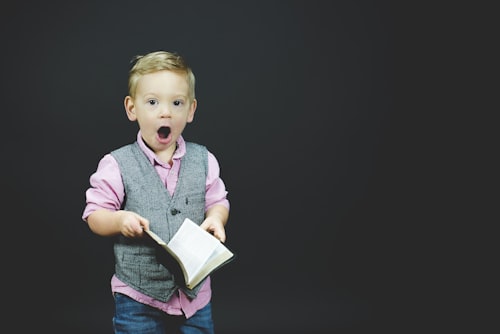 An excited child