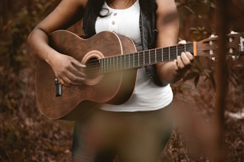 person playing guitar