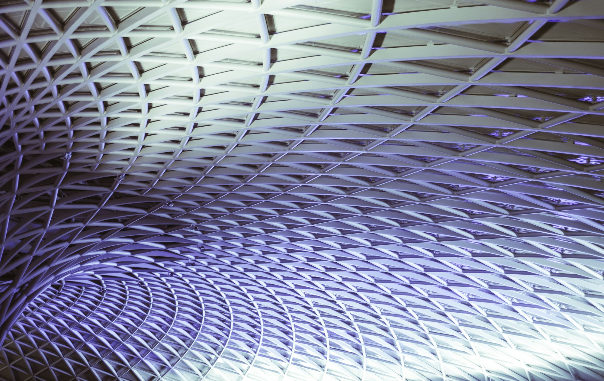 The roof at Kings Cross Station