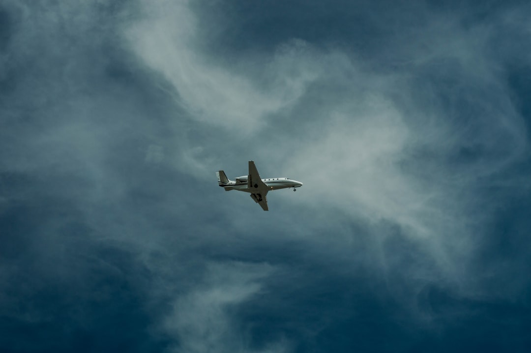airliner on sky photography
