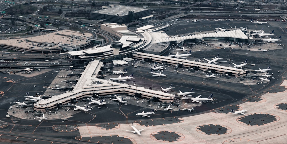 aerial photography of airport