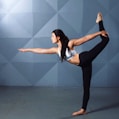 woman stretching