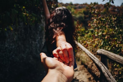 person holding hands trips google meet background