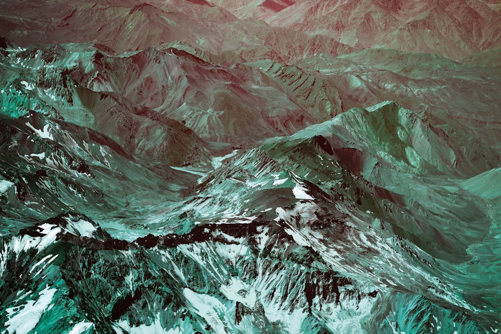 bird's-eye view of mountain