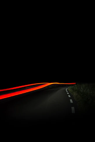 time lapse photography of orange light