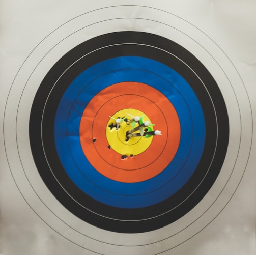 arrows in shooting target