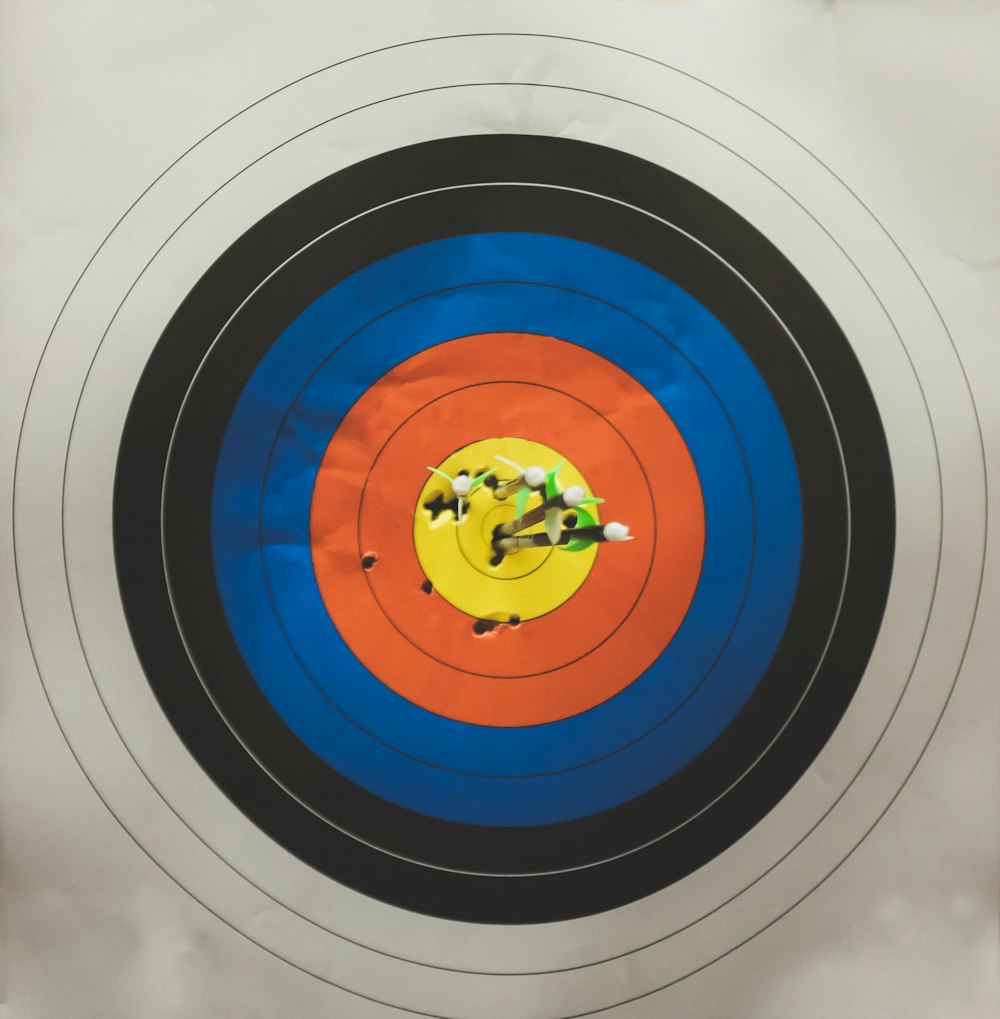 arrows in shooting target