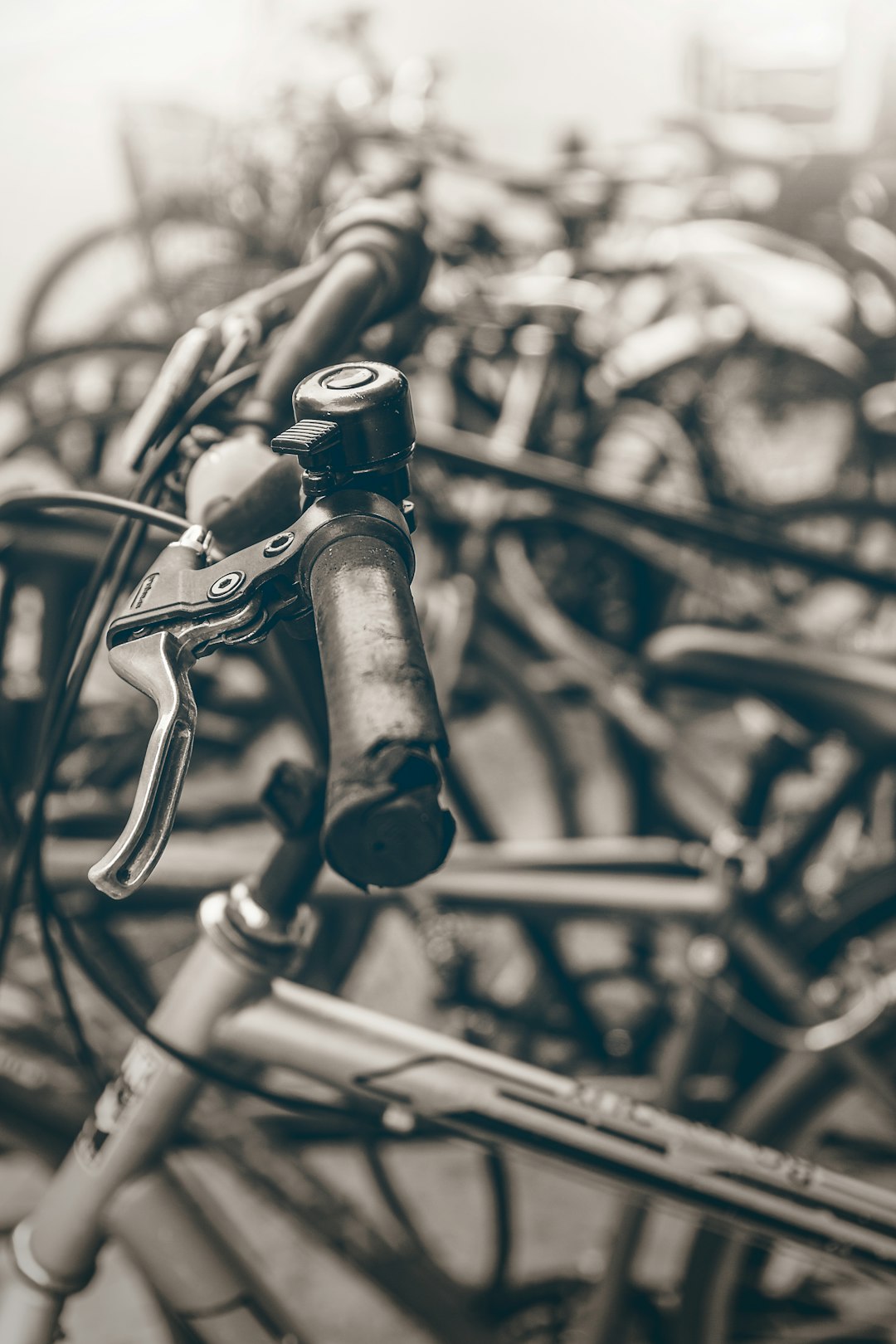 selective focus photo of gray bicycle