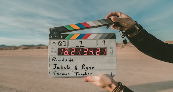 clap board roadside Jakob and Ryan