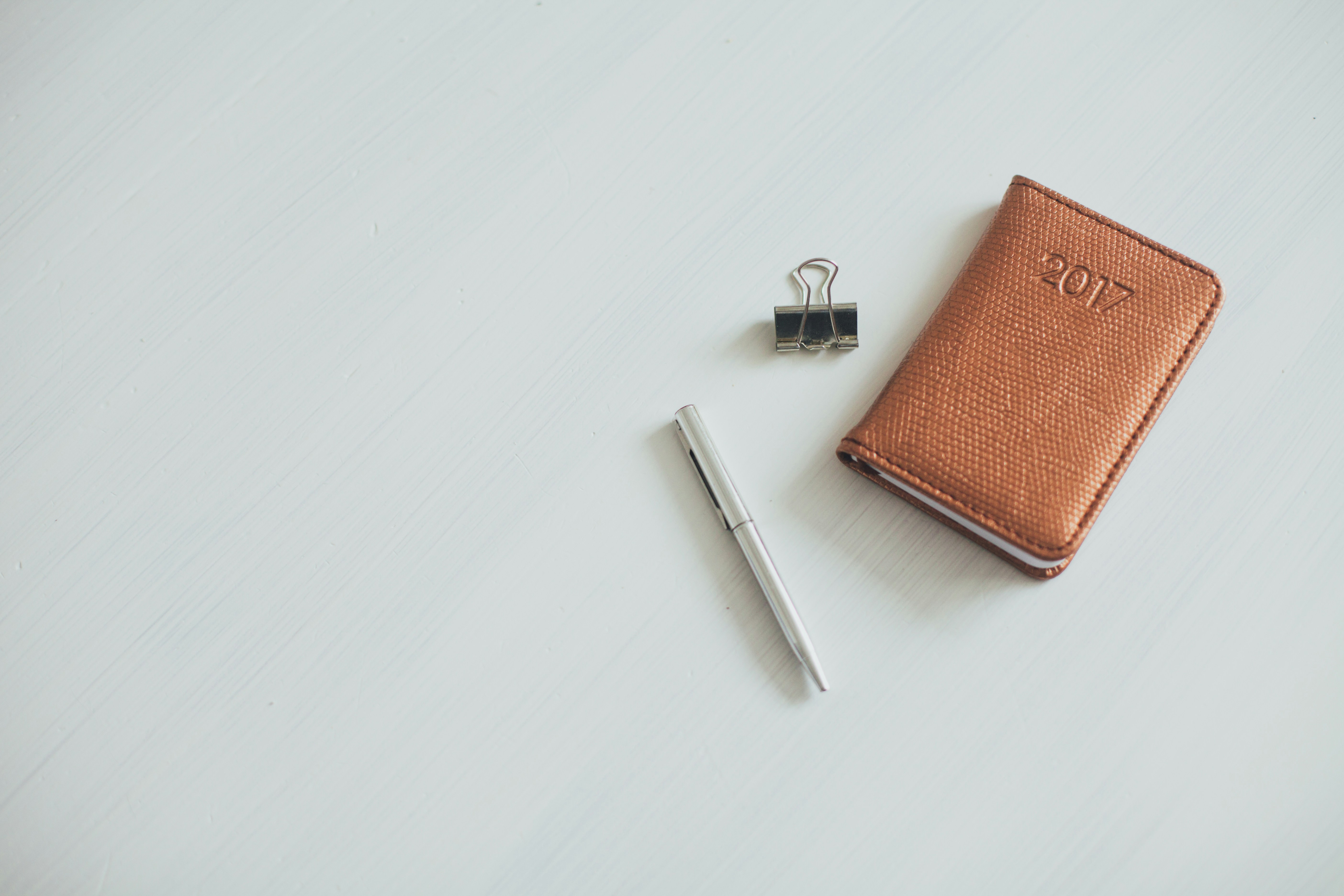 Leather notebook