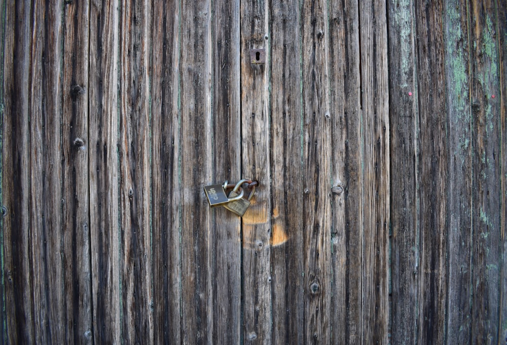 gray metal padlock