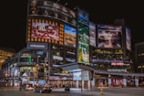 electronic advertisements on buildings