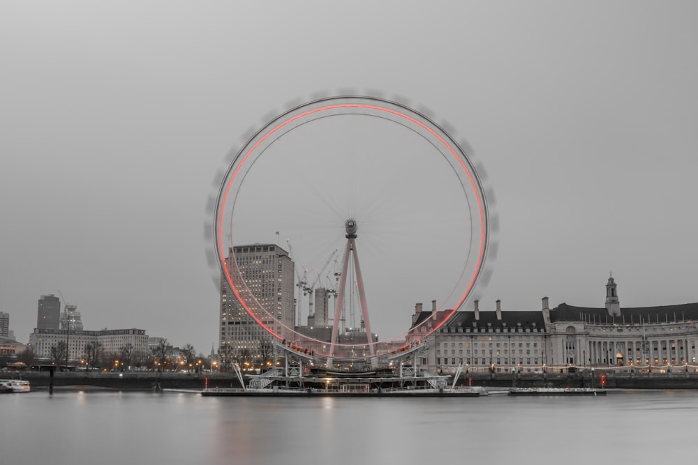 white ferris wheel