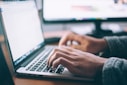 person using MacBook Pro