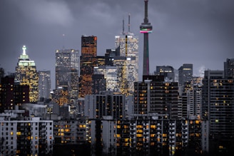 landscape photography of high-rise buildings
