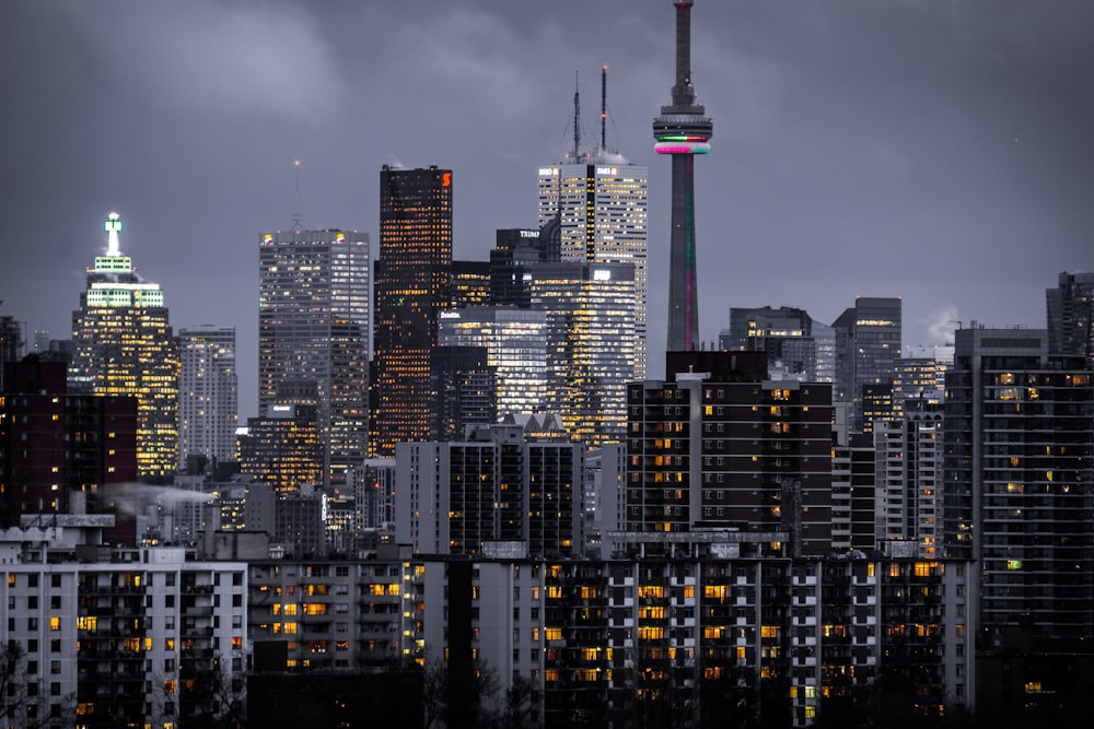 landscape photography of high-rise buildings